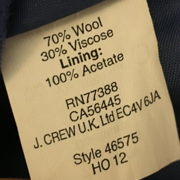 J. Crew Cobalt Blue Wool Pencil Skirt W28 - Picture 16 of 16